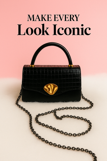 The Icona Black Color Bag