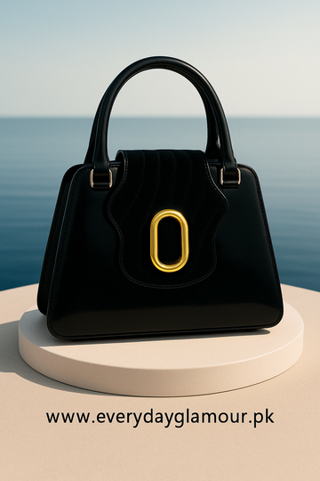 Astra Tote Black Color Handbag